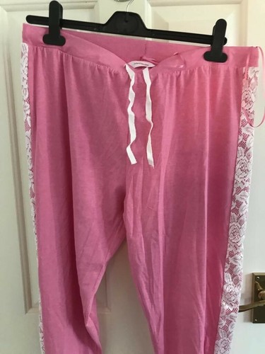 Ladies pink trousers size - trousers, l