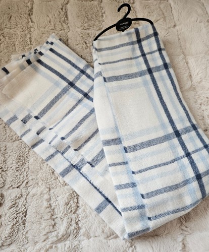 Ladies scarf blue - /cream, tartan