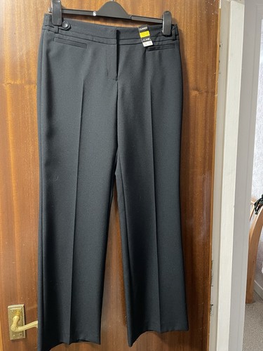 Ladies black dress trousers - black,